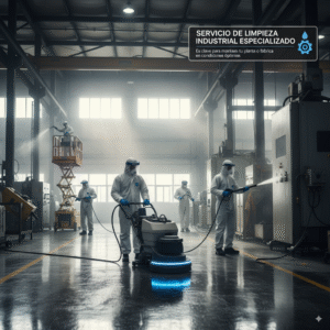 Servicio de limpieza industrial especializado es clave para mantener tu planta o fábrica en condiciones óptimas