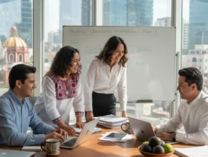 Fotografía de personas que trabajan en el área administrativa contratados sabiendo qué es la provisión de personal.